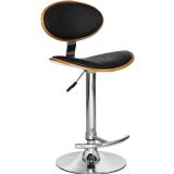 Stokey Black Walnut Mock Croc Bar Stool